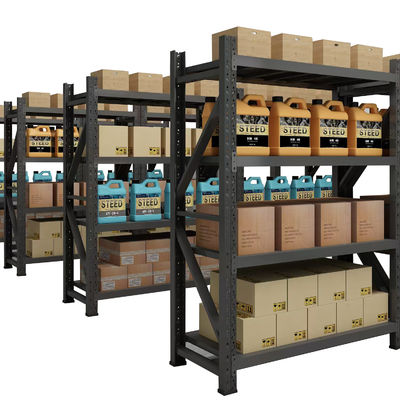Light / Medium Duty Metal Rack for Industrial Factory Garage Warehouse ...