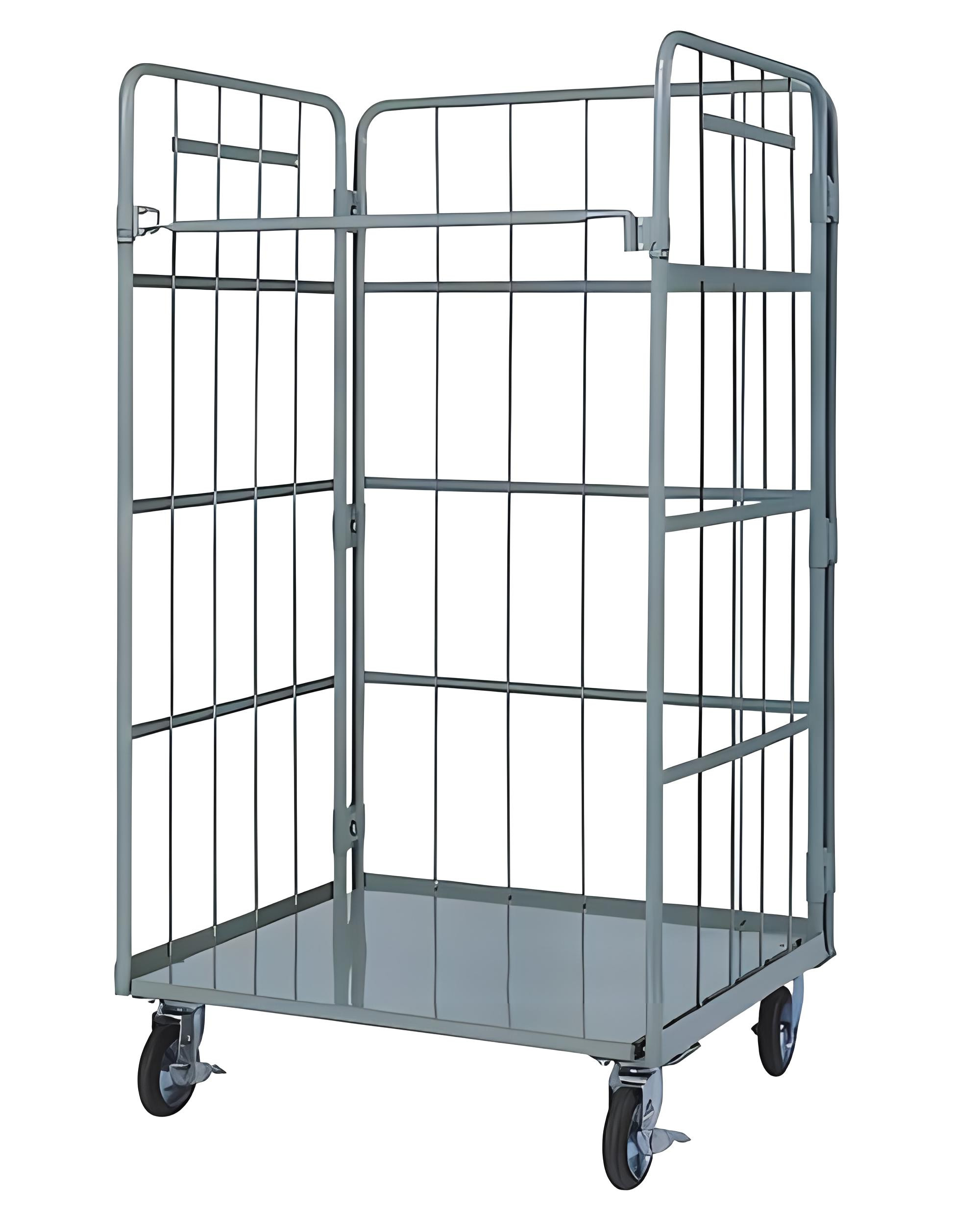 200KG Galvanized Welded Steel Nesting Foldable Storage Warehouse ...
