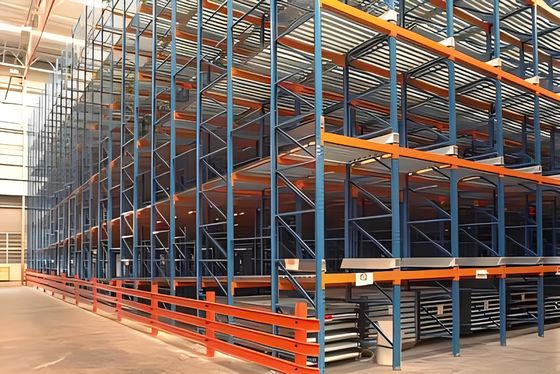 Steel Roller Track Gravity Rack System Heavy Duty Warehouse Storage ...