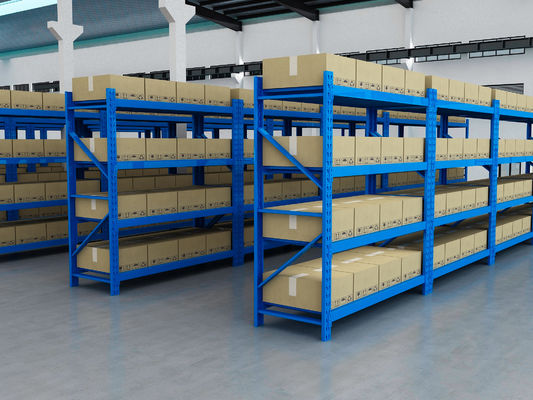 Long Run Garage Racking Durable Medium Duty Pallet Racking Garage Steel Long Span Shelving ...